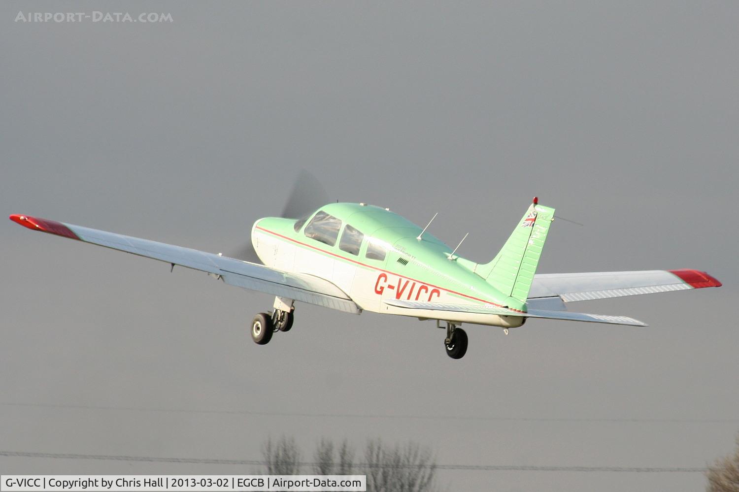 G-VICC, 1979 Piper PA-28-161 Cherokee Warrior II C/N 28-7916317, visitor to Barton