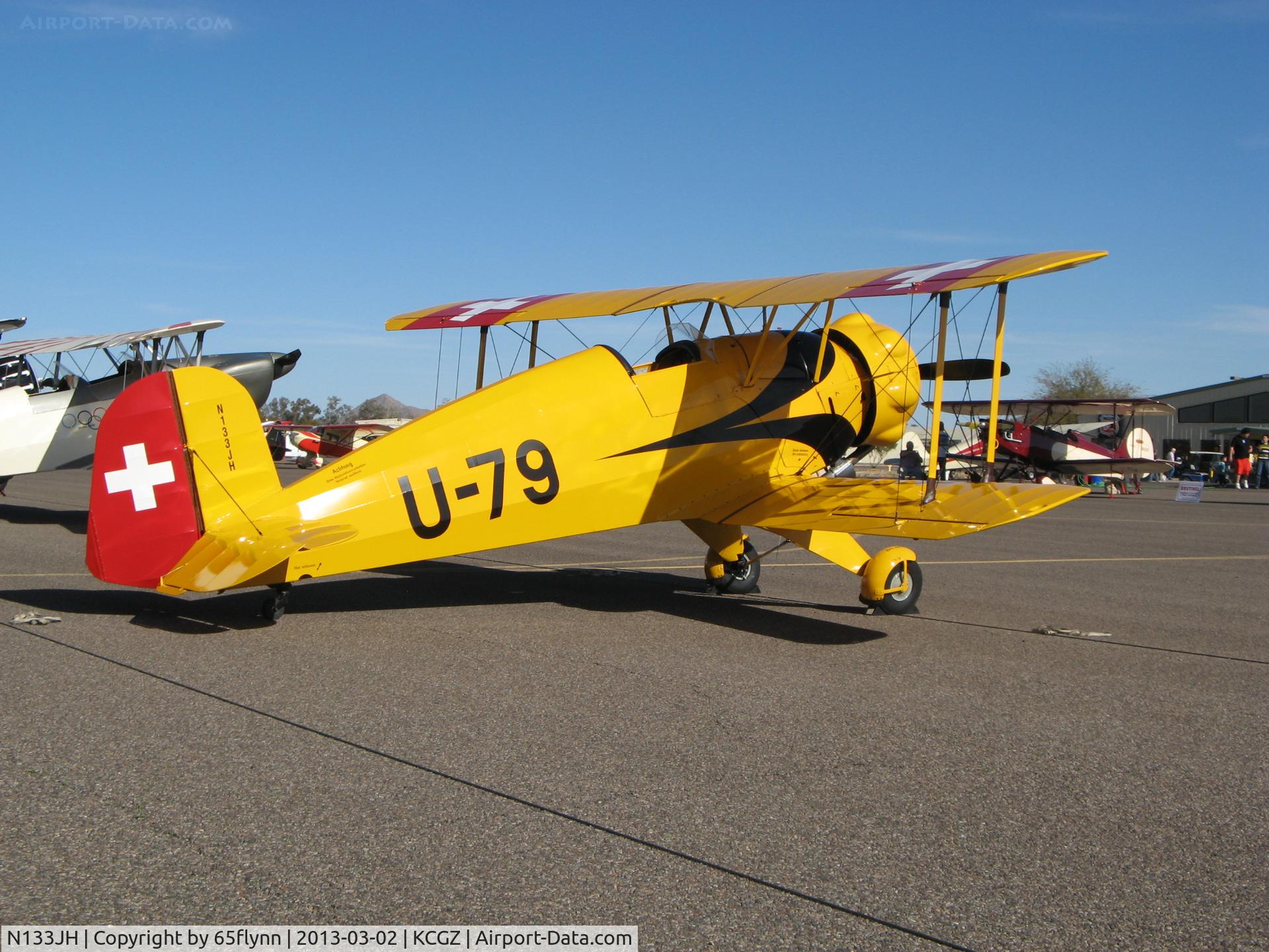 N133JH, 1940 Bucker Bu-133C Jungmeister C/N 26, Cactus fly in 2013