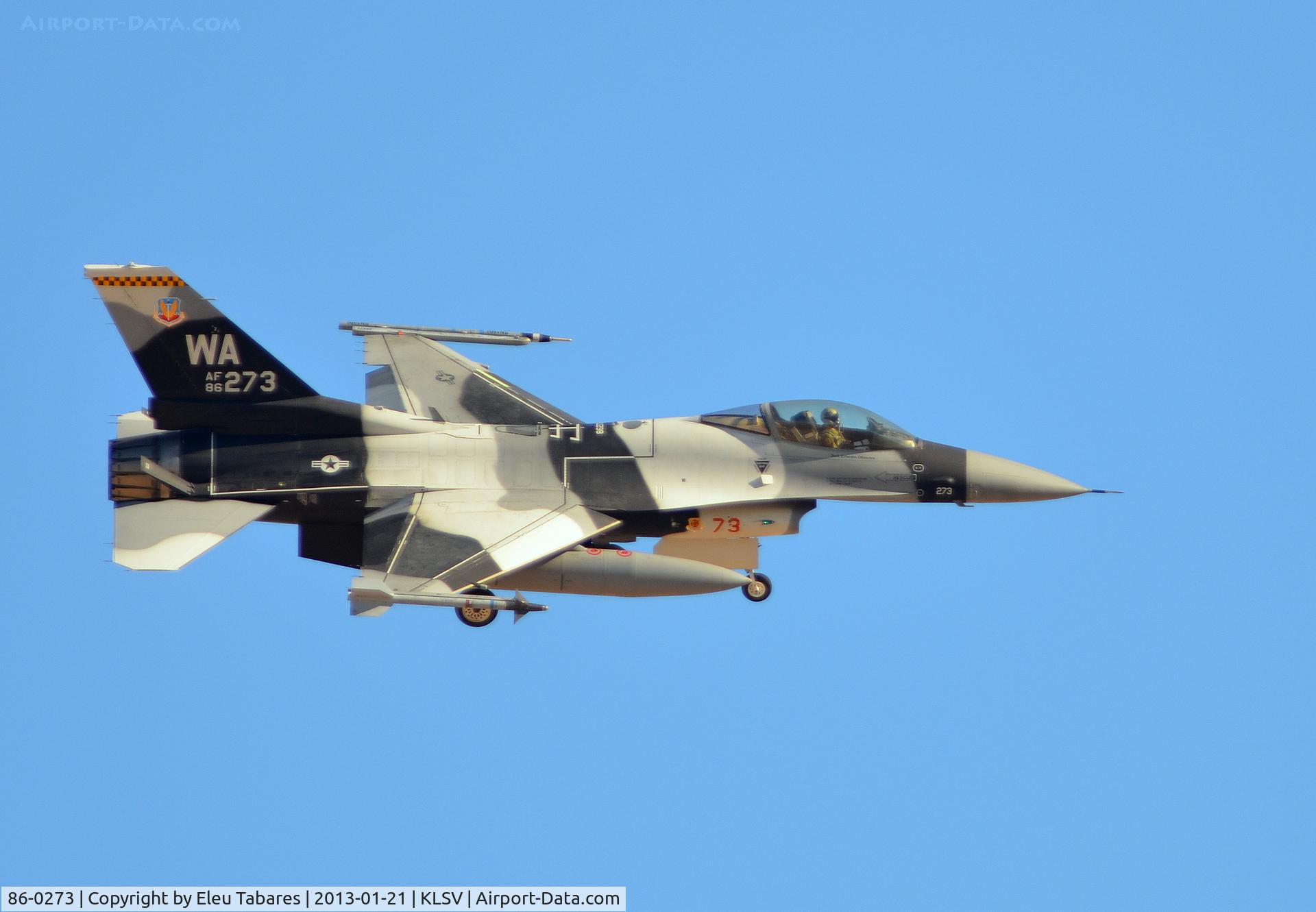 86-0273, 1986 General Dynamics F-16C Fighting Falcon C/N 5C-379, Taken during Red Flag Exercise at Nellis Air Force Base, Nevada.
