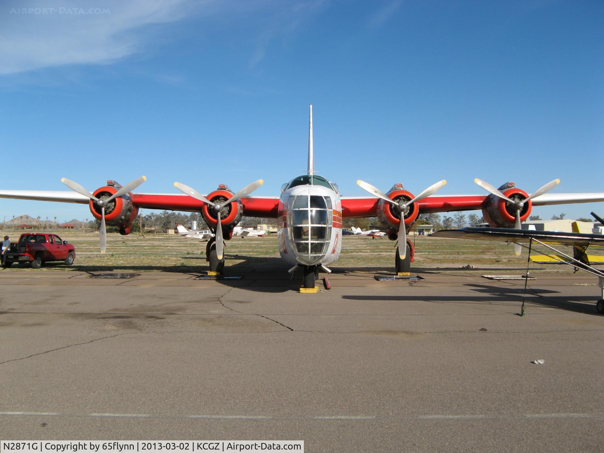 N2871G, Consolidated Vultee P4Y-2 Privateer C/N 66302, I have to wonder how many thousands of miles that glass house has passed over in search of subs, transporting people and equipment and then fighting forest fires.