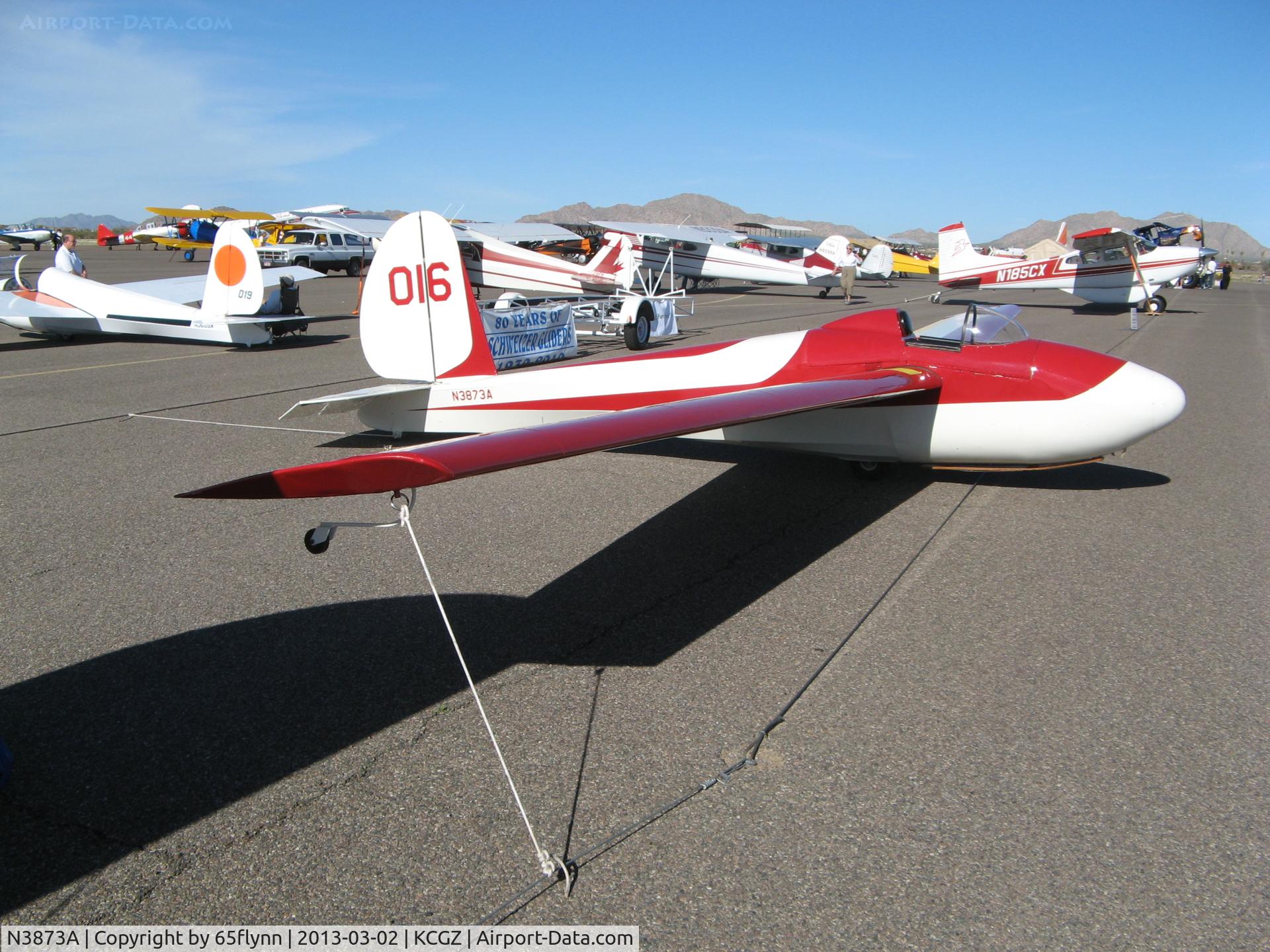 N3873A, 1956 Schweizer SGS 1-26A C/N 16, Gliders are not typically seen at the Cactus fly in.  But three were present for this years event.  They certainly are classics.