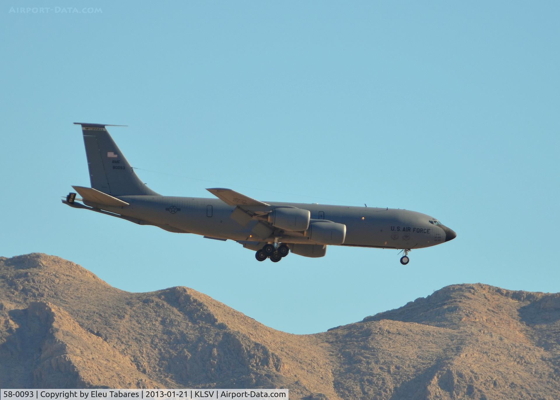 58-0093, 1958 Boeing KC-135R Stratotanker C/N 17838, Taken during Red Flag Exercise at Nellis Air Force Base, Nevada.