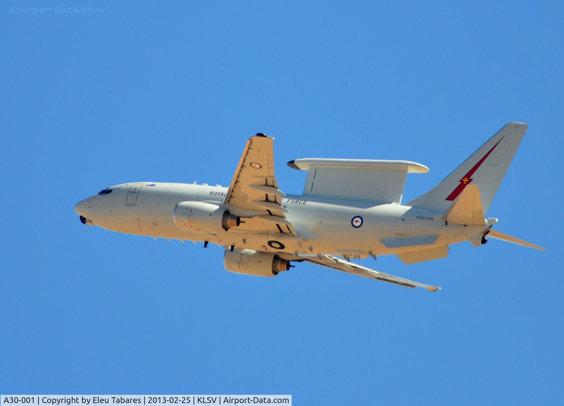 A30-001, 2002 Boeing E-7A Wedgetail C/N 33474, Taken during Red Flag Exercise at Nellis Air Force Base, Nevada.