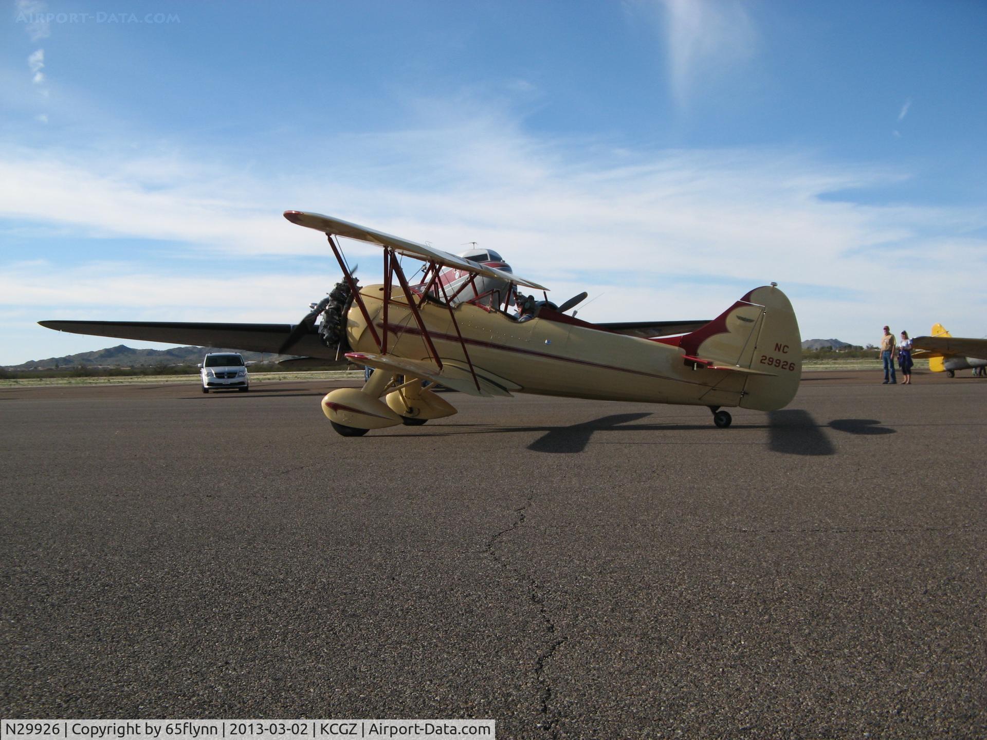 N29926, Waco UPF-7 C/N 5423, Cactus fly in 2013