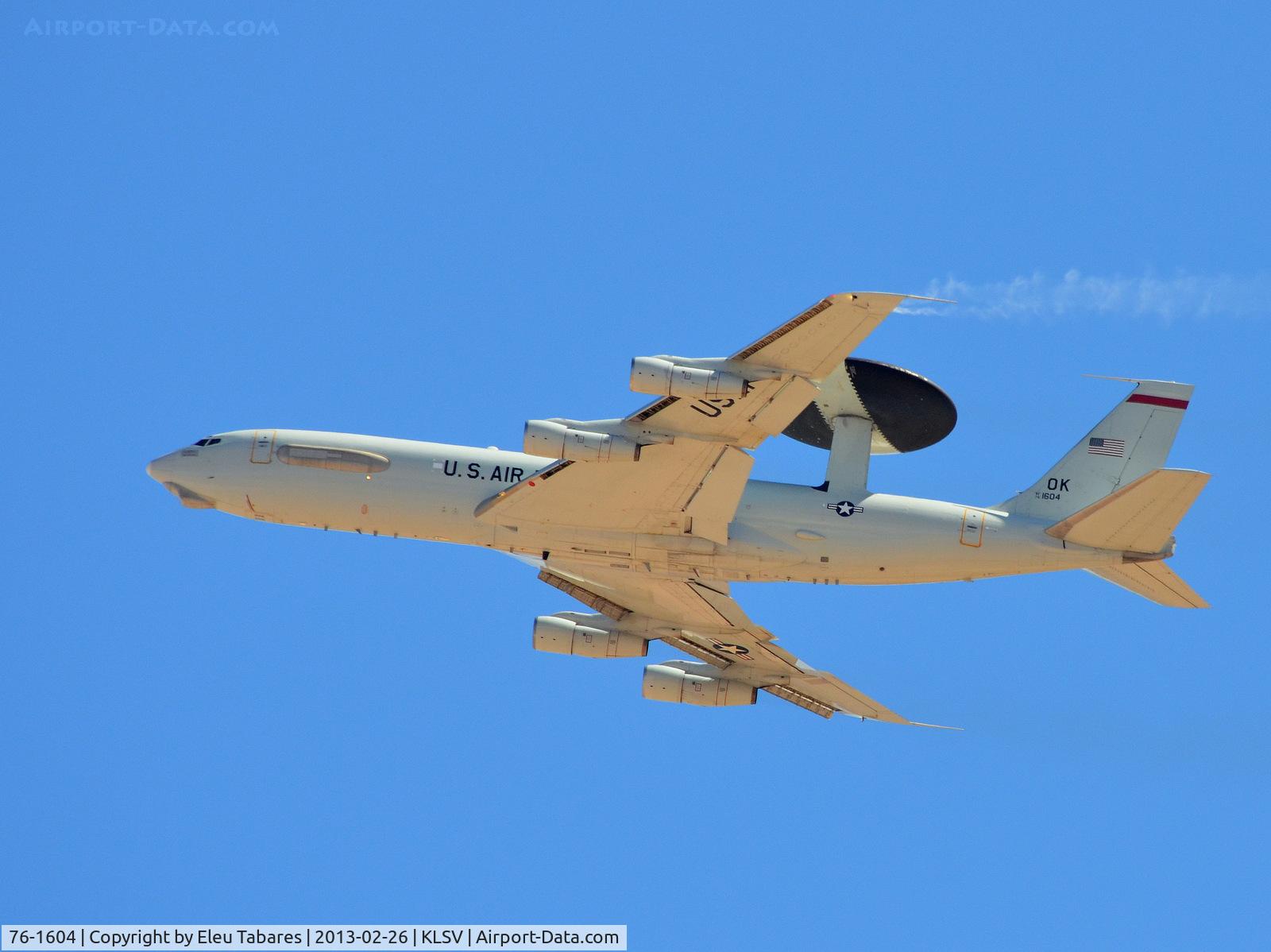 76-1604, 1976 Boeing E-3B Sentry C/N 21434, Taken during Red Flag Exercise at Nellis Air Force Base, Nevada.