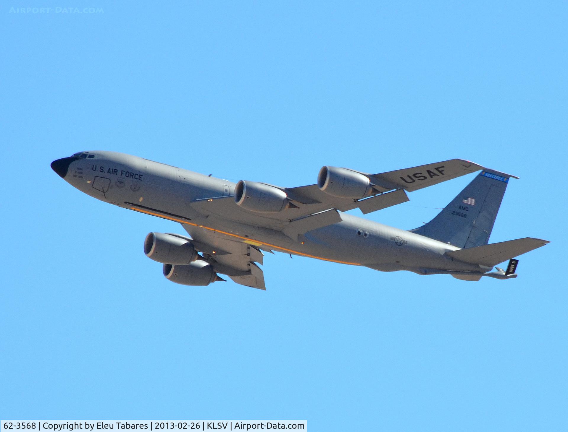 62-3568, 1962 Boeing KC-135R Stratotanker C/N 18551, Taken during Red Flag Exercise at Nellis Air Force Base, Nevada.