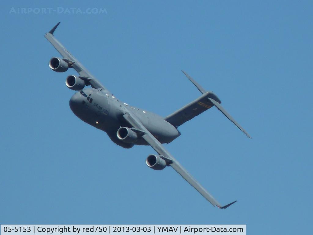 05-5153, 2005 Boeing C-17A Globemaster III C/N P-153, 05-5153 handling demonstration at the 2013 Australian International Airshow, Avalon