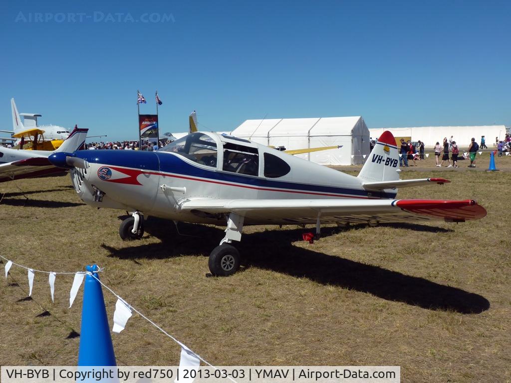 VH-BYB, 1946 Temco GC-1B Swift C/N 2086, VH-BYB at the 2013 Australian International Airshow, Avalon.