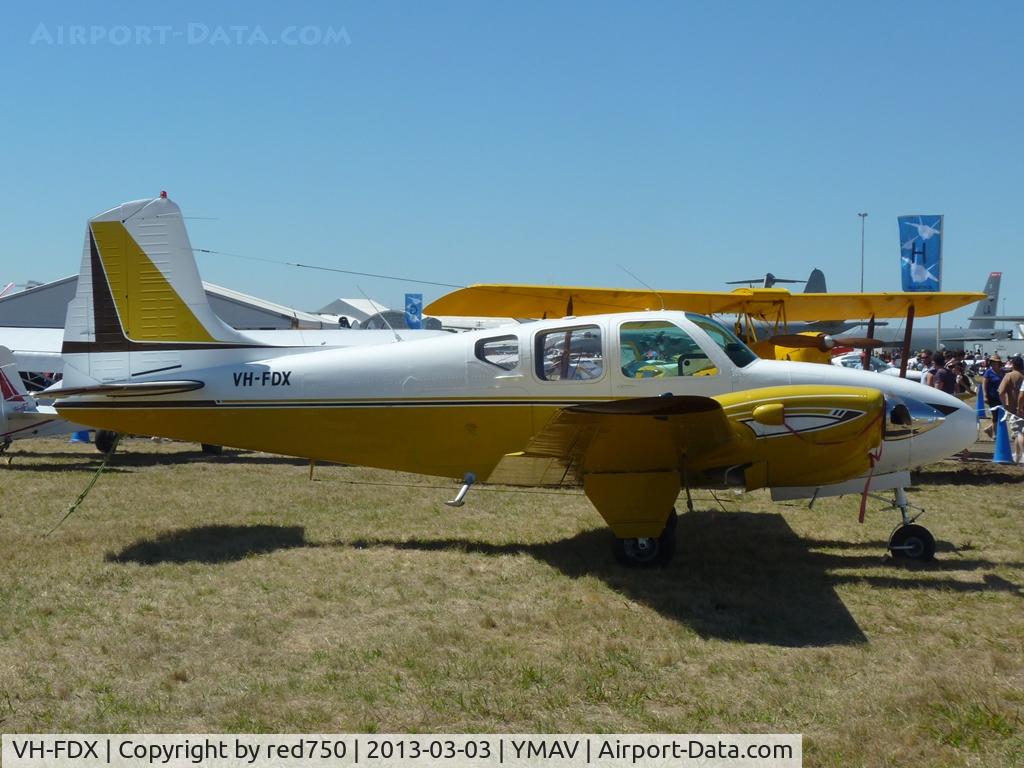 VH-FDX, 1960 Beech B95 Travel Air C/N TD-411, VH-FDX at the 2013 Australian International Airshow, Avalon