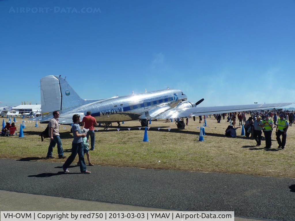 VH-OVM, 1943 Douglas DC3C-R-1830 C/N 16354/33102, VH-OVM at the 2013 Australian International Airshow, Avalon