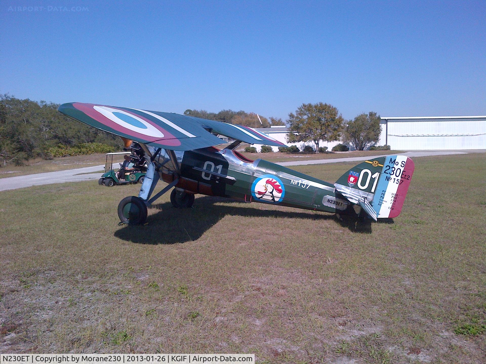 N230ET, 1949 Morane-Saulnier MS-230 C/N 1076, First flights Winter Haven, Fl