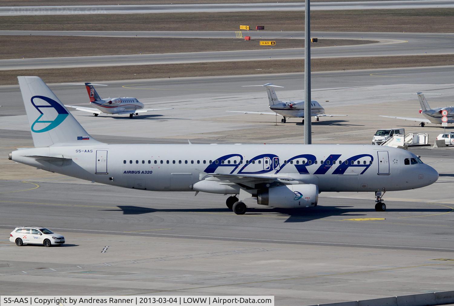 S5-AAS, 1993 Airbus A320-231 C/N 444, Adria Airways Airbus A320