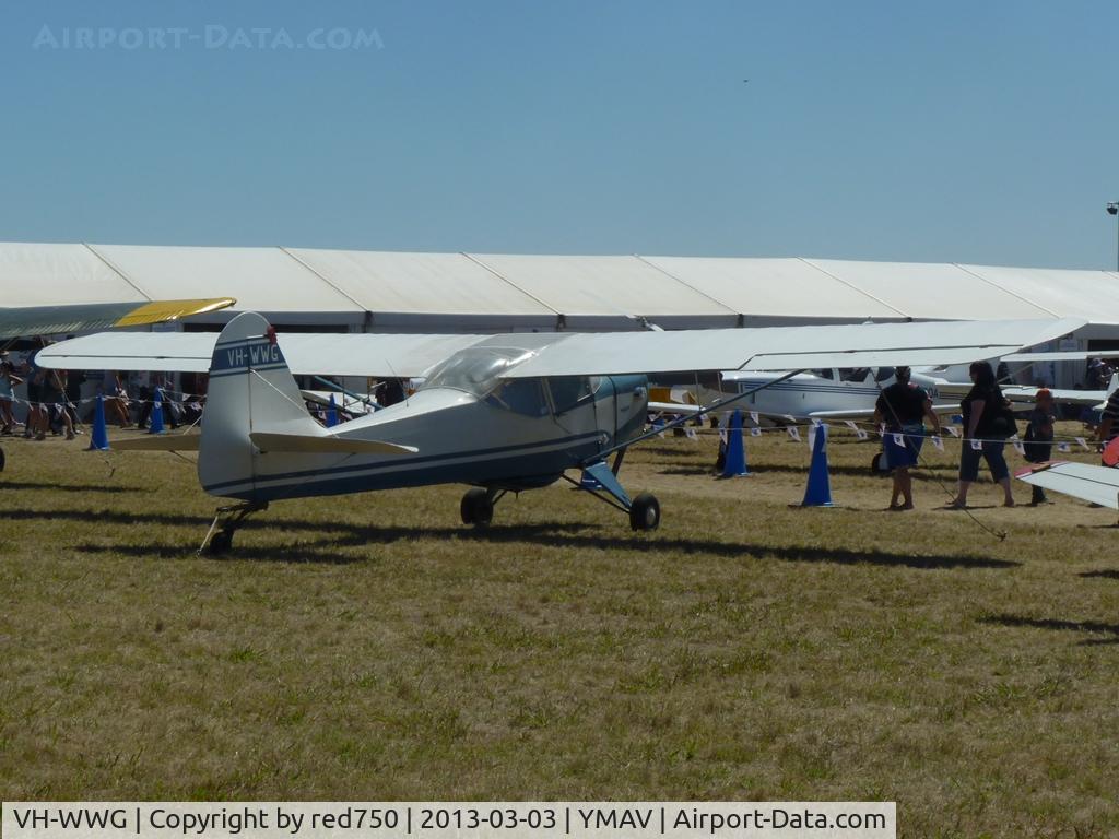VH-WWG, 1950 Auster J-1B Aiglet C/N 2671, VH-WWG at the 2013 Australian International Airshow, Avalon