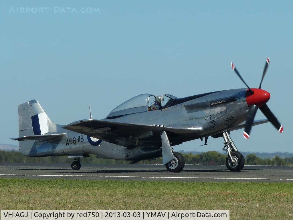 VH-AGJ, 1948 Commonwealth CA-18 Mustang 21 C/N 1443, VH-AGJ (A68-118) at the 2013 Australian International Airshow, Avalon