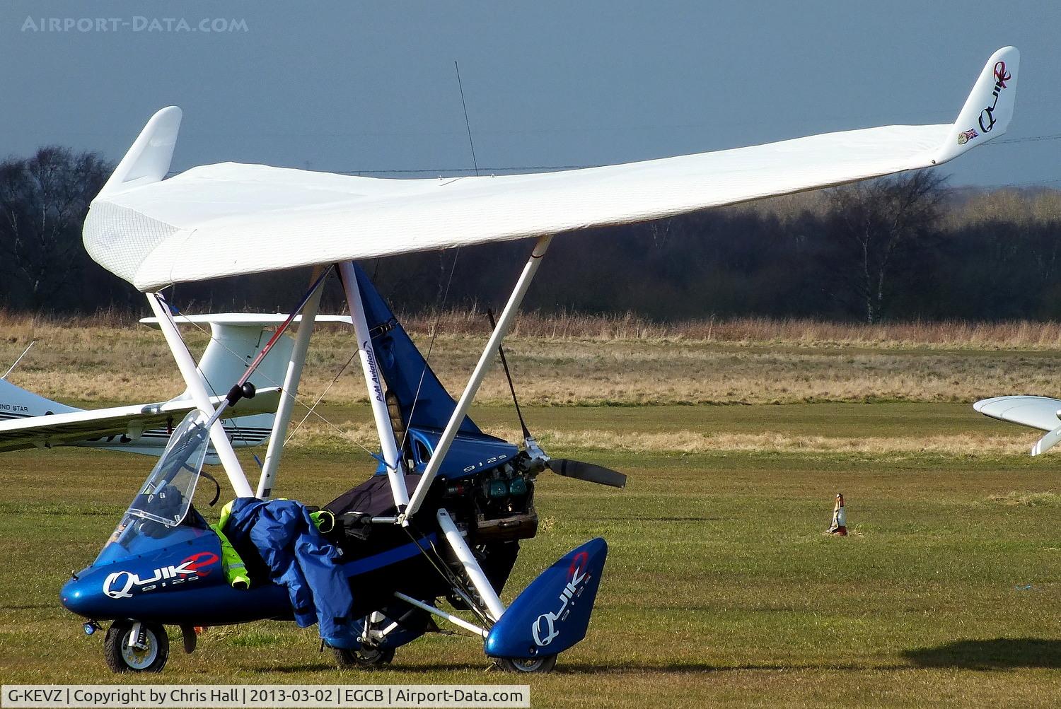 G-KEVZ, 2011 P&M Aviation QuikR C/N 8598, visitor to Barton