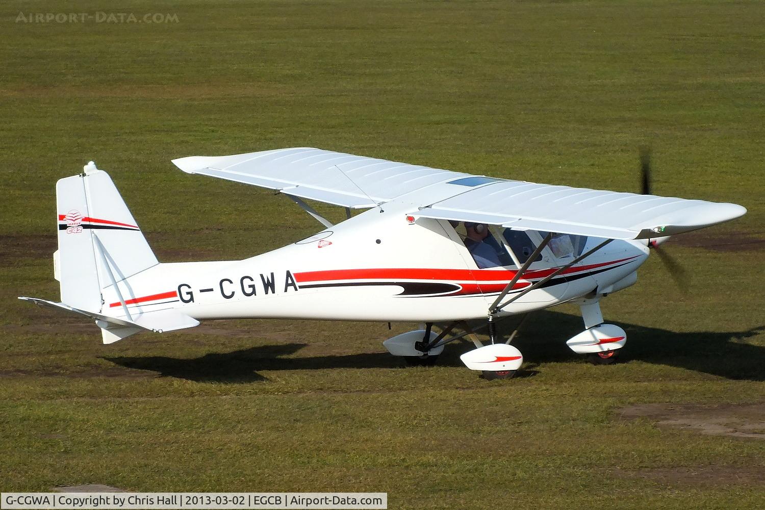 G-CGWA, 2011 Comco Ikarus C42 FB80 Bravo C/N 1103-7139, visitor to Barton