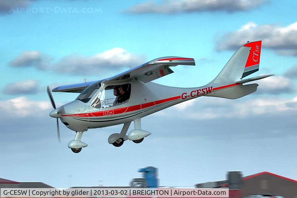 G-CESW, 2007 Flight Design CTSW C/N 8296, Interesting approach profile