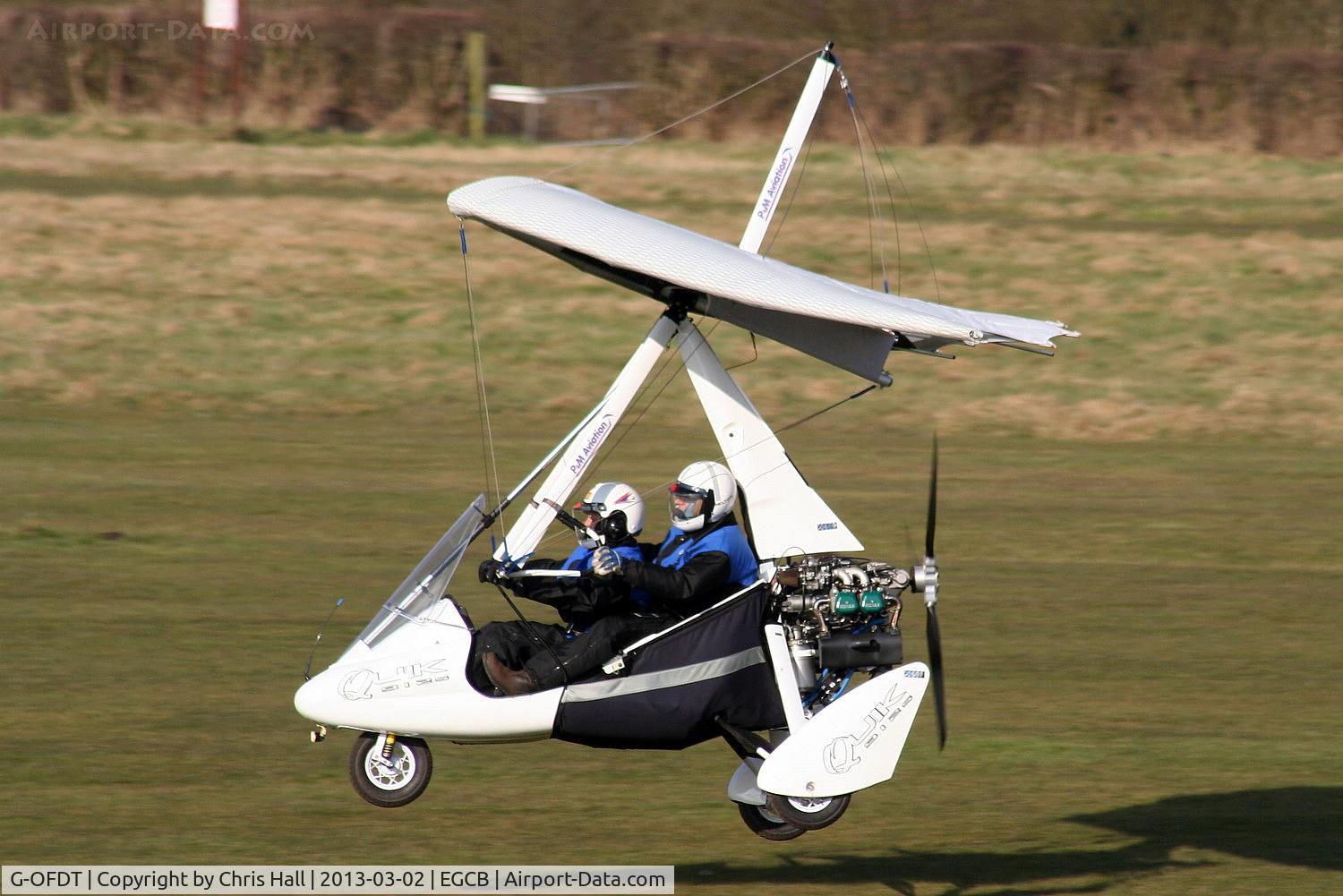 G-OFDT, 2007 P&M Aviation Pegasus Quik C/N 8320, Barton resident