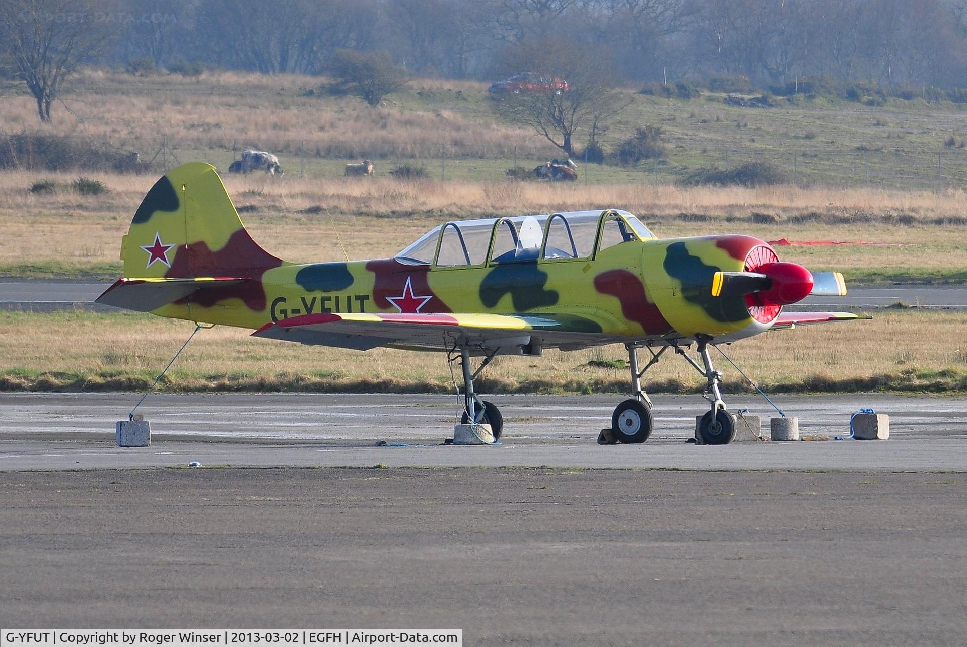 G-YFUT, 1988 Bacau Yak-52 C/N 888410, Resident Yak-52. 
