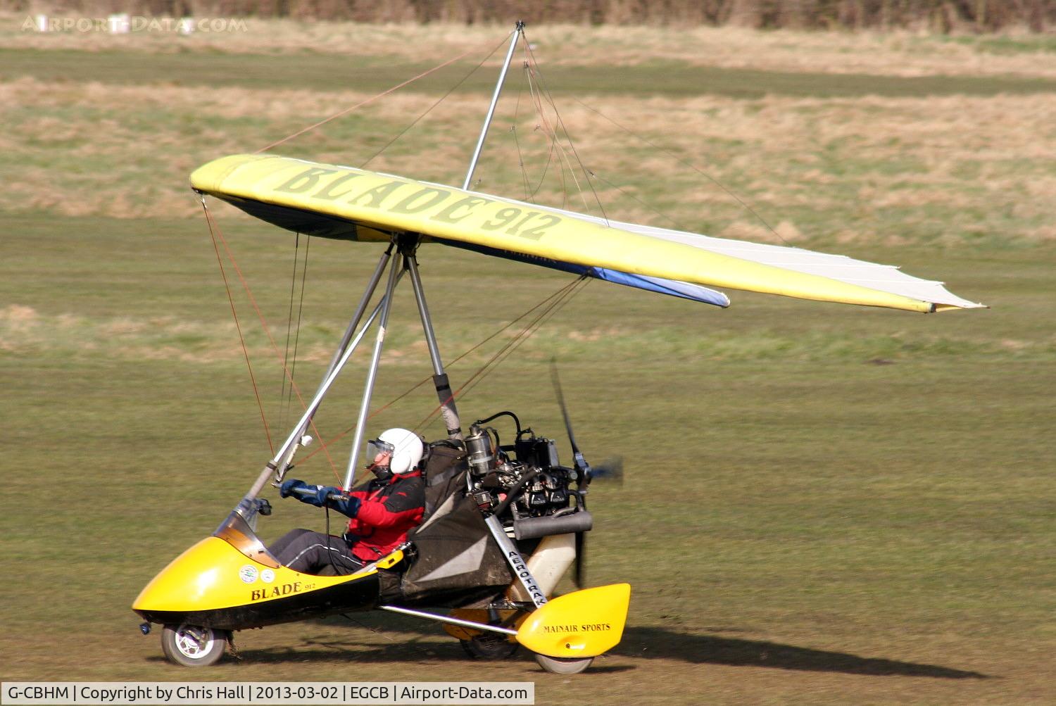 G-CBHM, 2001 Mainair Blade 912 C/N 1301-1101-7-W1096, visitor to Barton