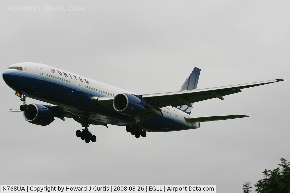 N768UA, 1995 Boeing 777-222 C/N 26919, United Airlines