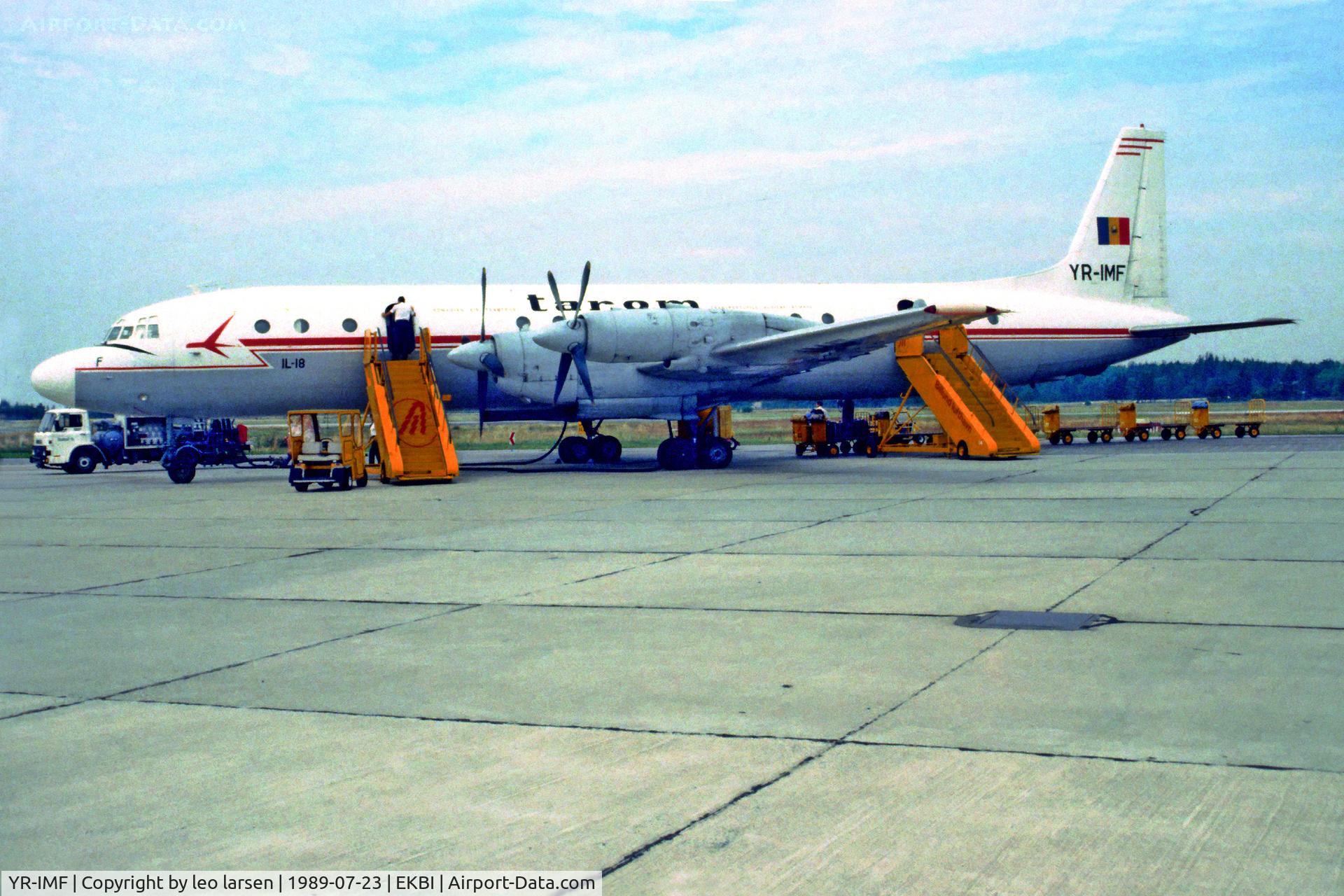 YR-IMF, 1964 Ilyushin IL-18V C/N 184007105, Billund Denmark 23.7.89
