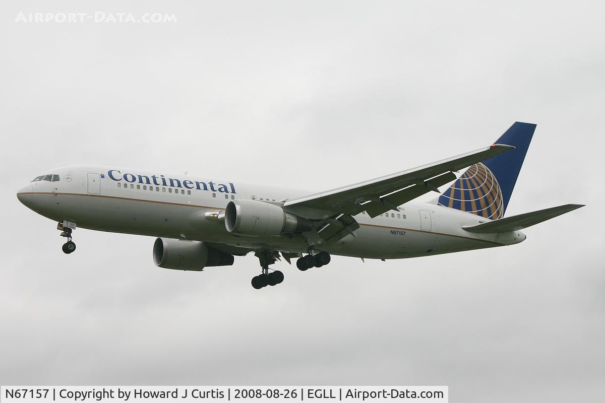 N67157, 2001 Boeing 767-224 C/N 30436, Continental Airlines