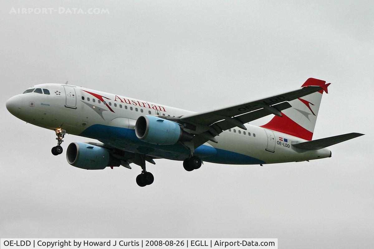 OE-LDD, 2005 Airbus A319-112 C/N 2416, Austrian Airlines