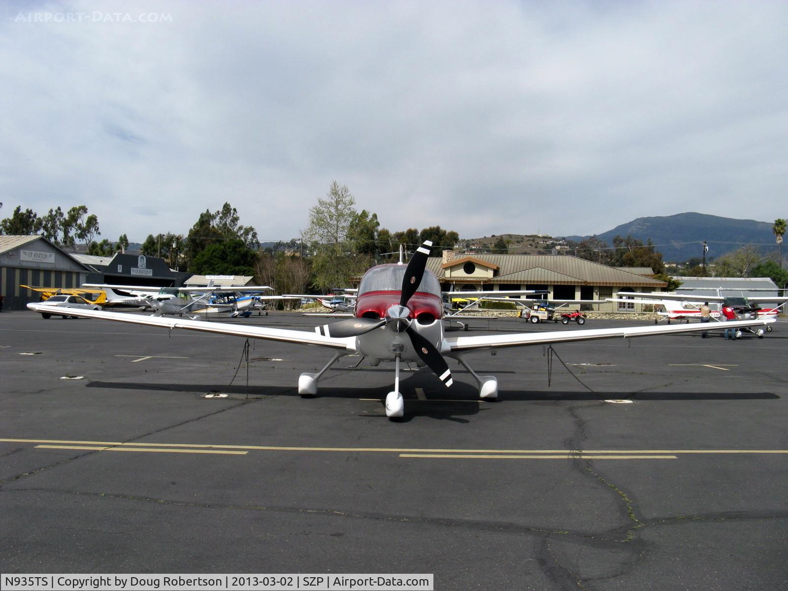 N935TS, Cirrus SR22 C/N 3446, 2009 Cirrus SR22 G2 TURBO, Continental IO-550-N 310 Hp with Tornado Alley turbonormalizer upgrade by STC, Hartzell 3-blade lightweight prop