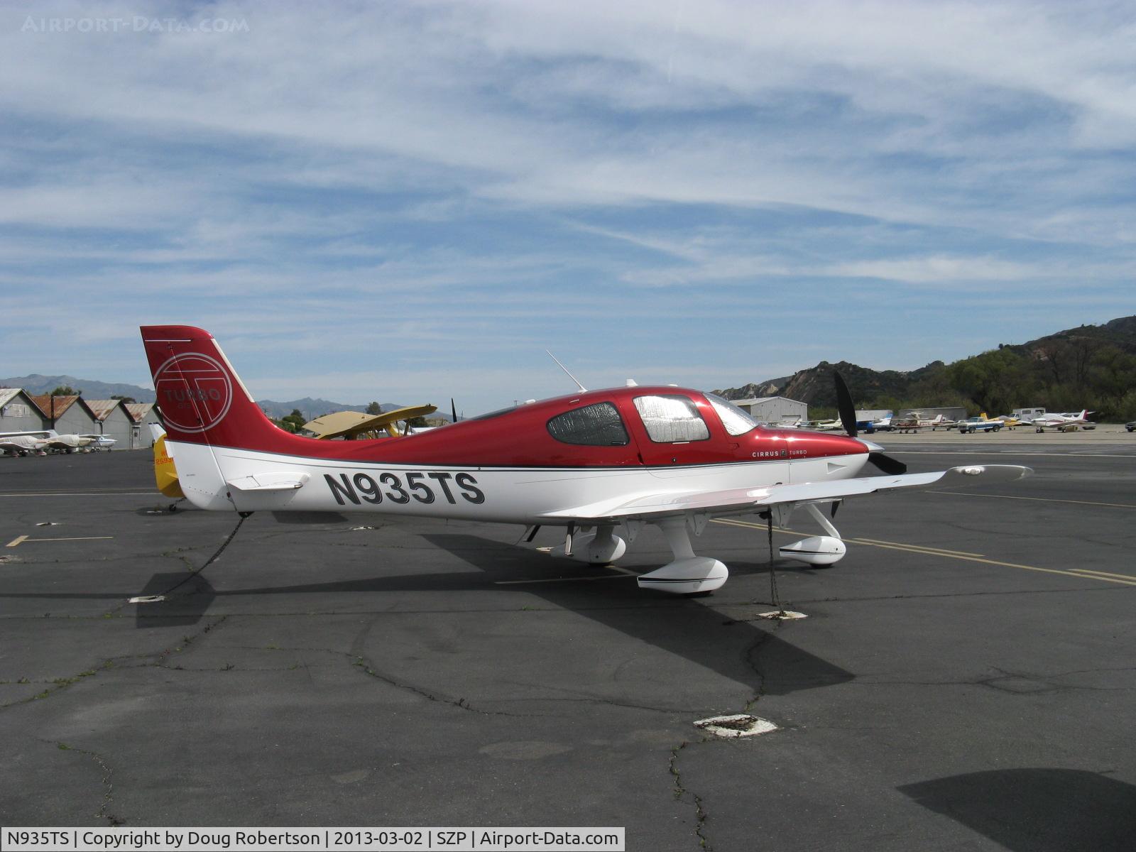 N935TS, Cirrus SR22 C/N 3446, 2009 Cirrus SR22 G2 TURBO, Continental IO-550-N 310 Hp with Tornado Alley turbonormalizer upgrade by STC, twin turbos and twin intercoolers
