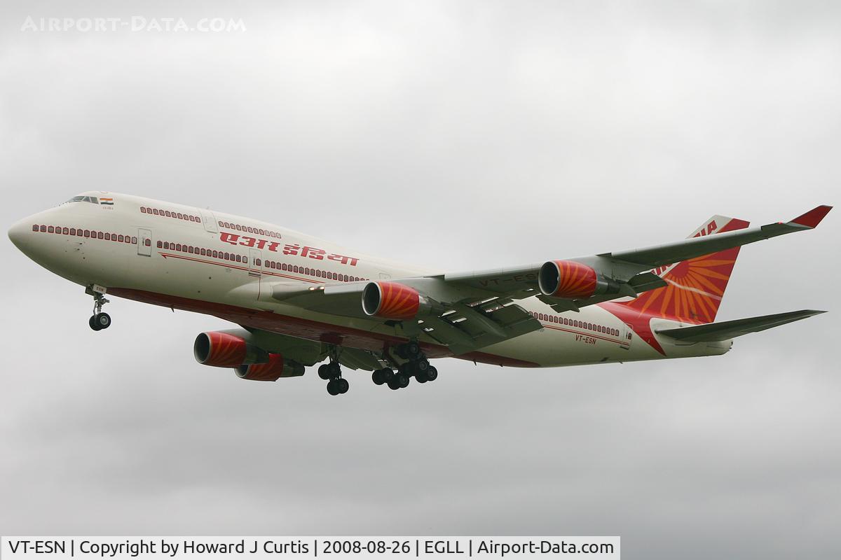 VT-ESN, 1993 Boeing 747-437 C/N 27164, Air India