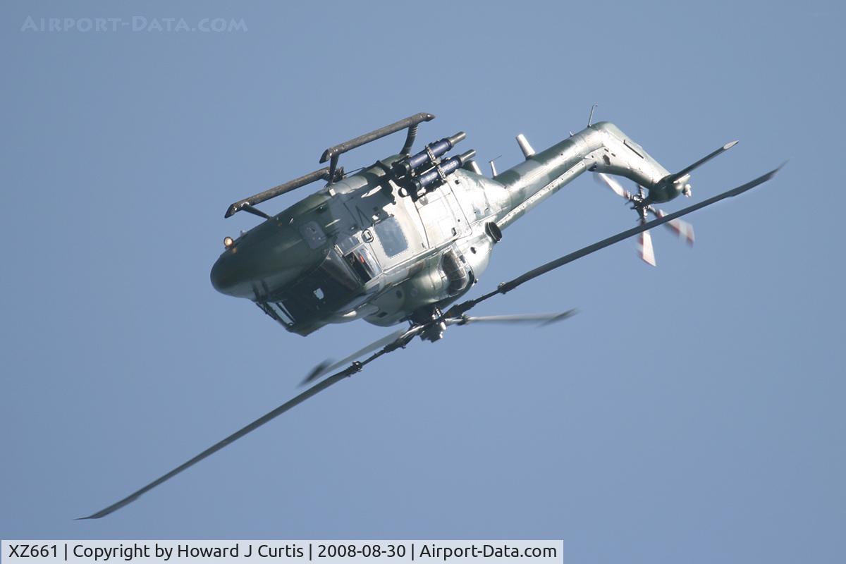 XZ661, 1981 Westland Lynx AH.7 C/N 212, At the Bournemouth Air Festival.