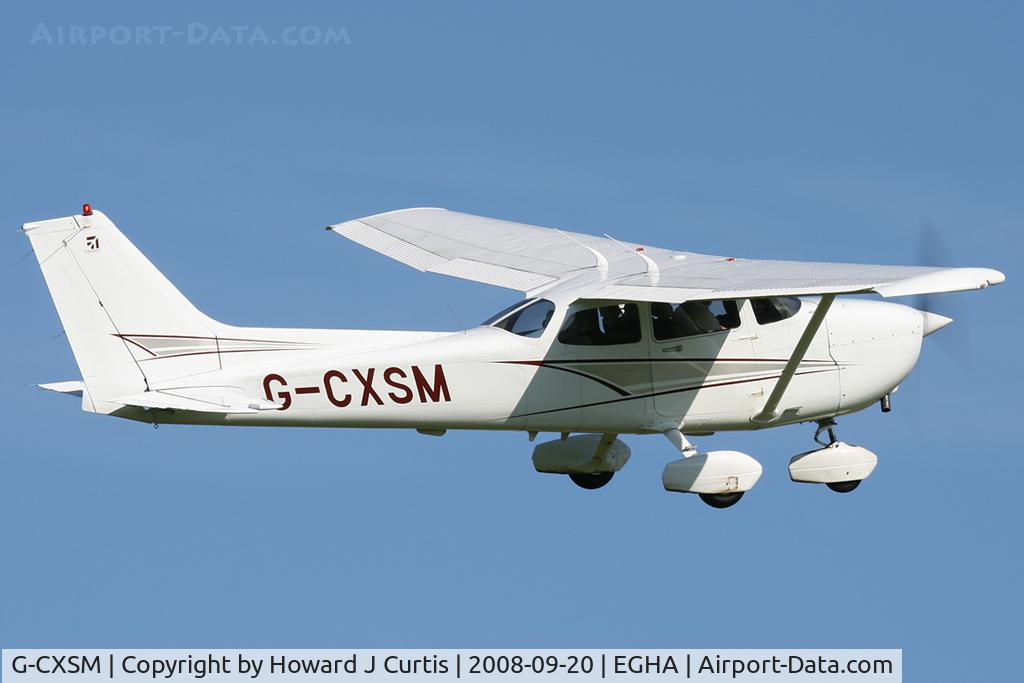 G-CXSM, 1998 Cessna 172R Skyhawk C/N 17280320, Privately owned.