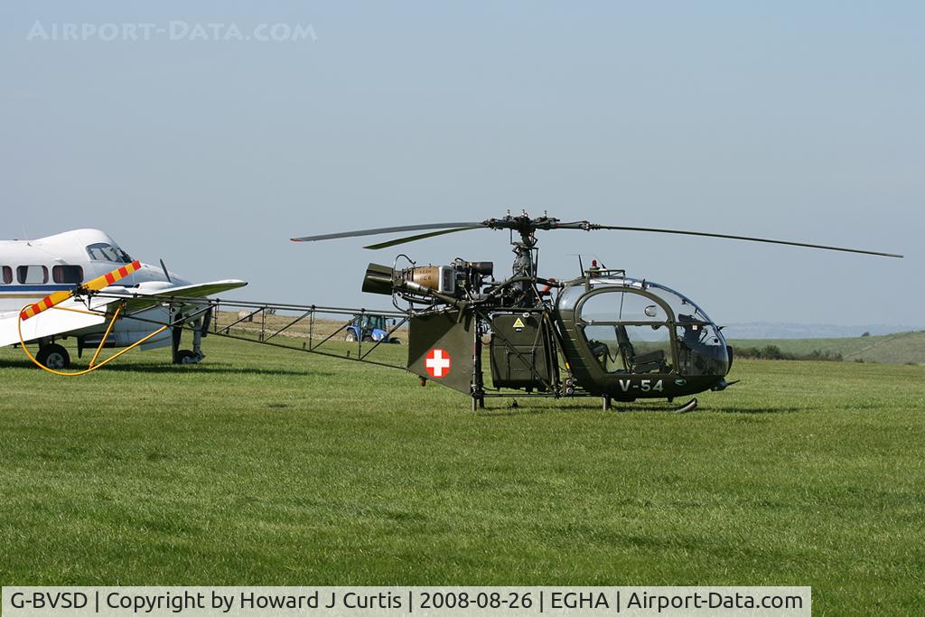 G-BVSD, 1964 Sud SE-3130 Alouette II C/N 1897, Privately owned. V-54/Swiss AF.