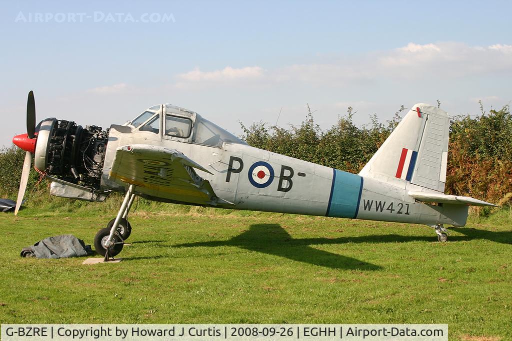 G-BZRE, 1953 Percival P-56 Provost T.1 C/N PAC/F/234, At the new museum site prior to opening.