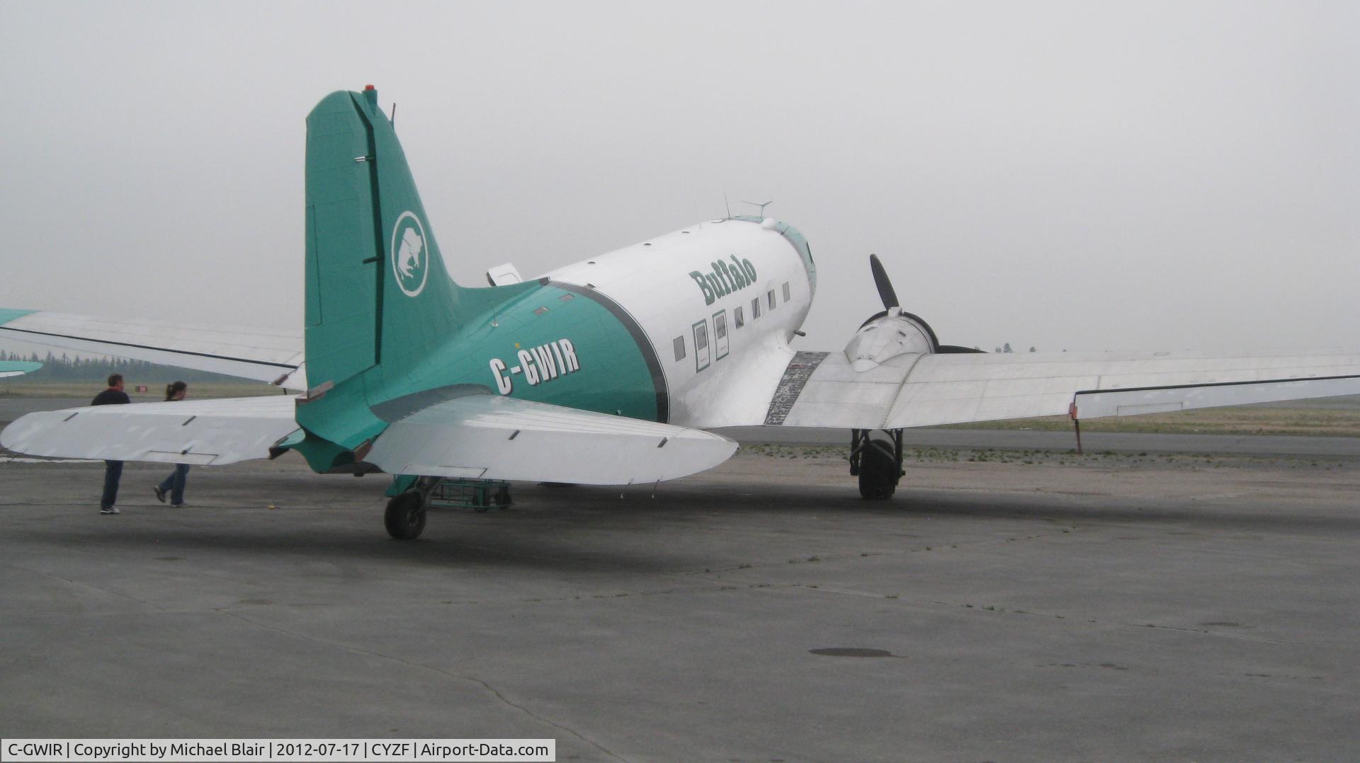 C-GWIR, 1942 Douglas C-47A-20-DL (DC-3) C/N 9371, C-GWIR at Buffalo Air Base Yellowknife