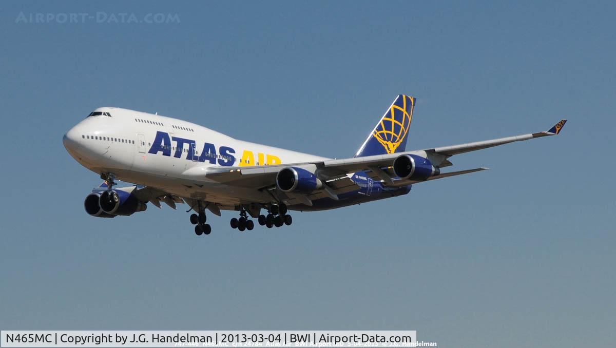 N465MC, 1990 Boeing 747-446 C/N 24784, On final to 33L