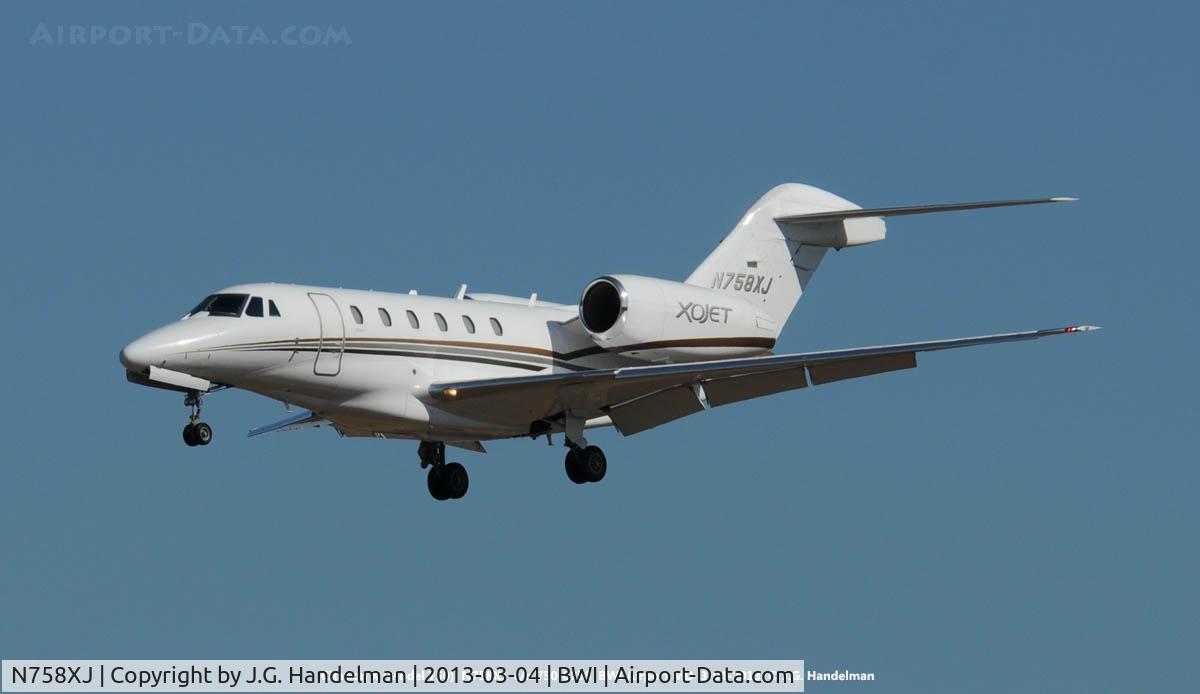 N758XJ, 2006 Cessna 750 Citation X C/N 750-0258, At BWI