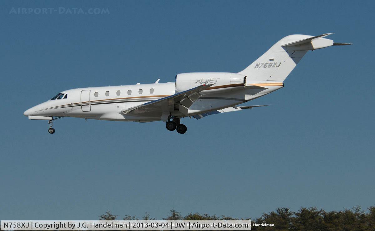 N758XJ, 2006 Cessna 750 Citation X C/N 750-0258, At BWI