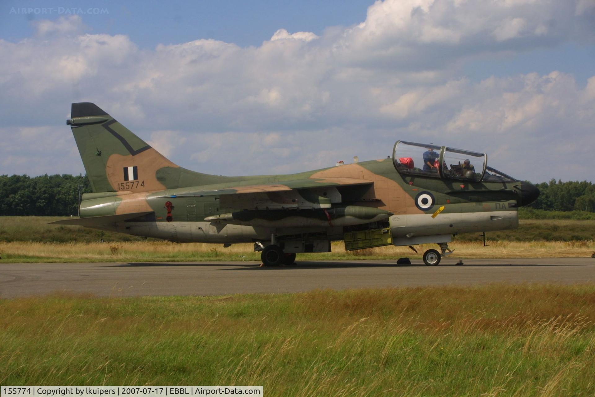 155774, LTV TA-7C Corsair II C/N C-041, This Greek TA-7H was one of the highlights of the 2007 Spotter Day at Kleine Brogel in Belgium