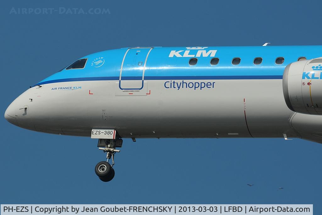 PH-EZS, 2010 Embraer 190LR (ERJ-190-100LR) C/N 19000380, from AMS landing 23