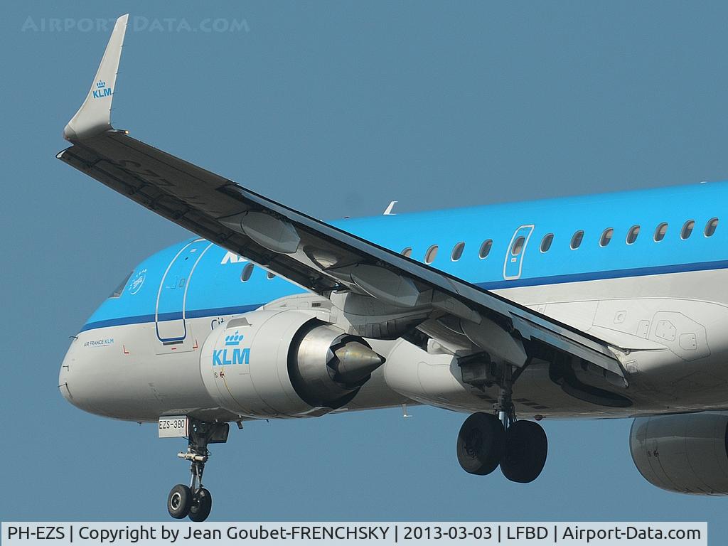 PH-EZS, 2010 Embraer 190LR (ERJ-190-100LR) C/N 19000380, from AMS