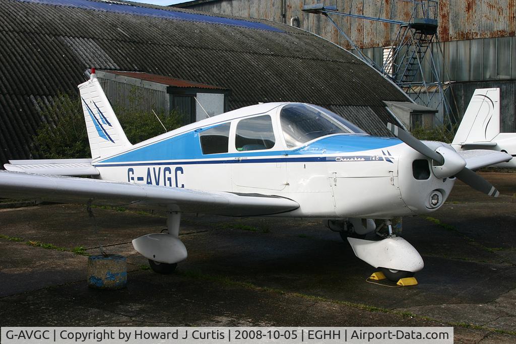 G-AVGC, 1967 Piper PA-28-140 Cherokee C/N 28-22777, Privately owned.