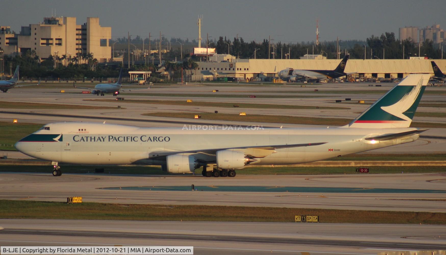 B-LJE, 2011 Boeing 747-867F/SCD C/N 39242, Cathay Cargo 747-8F