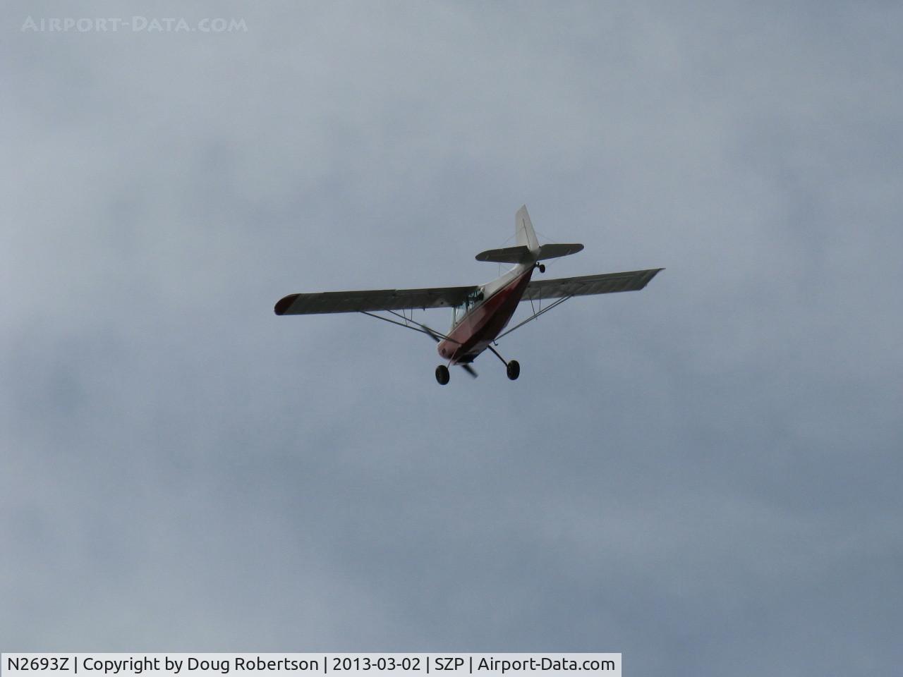 N2693Z, 1978 Bellanca 8GCBC C/N 268-78, 1978 Bellanca 8GCBC SCOUT, Lycoming O&VO-360 180 Hp, takeoff climb Rwy 22