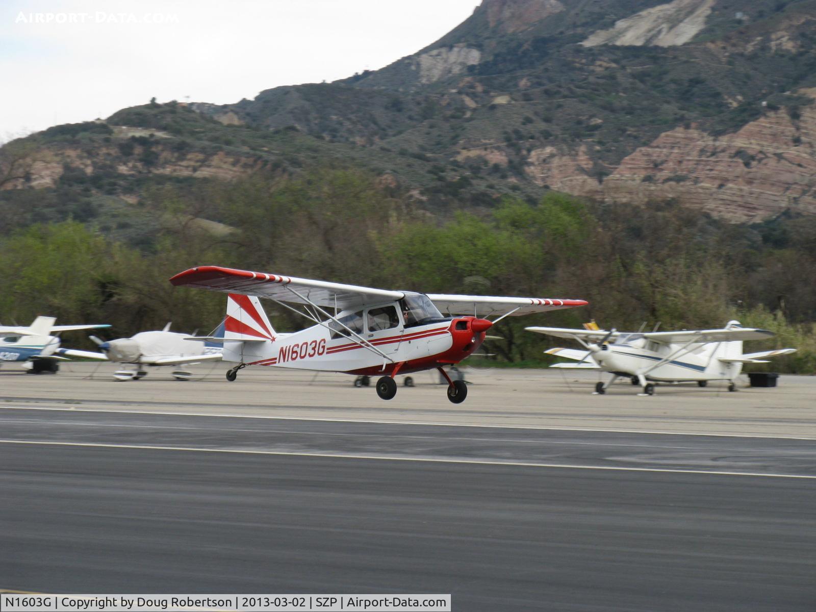 N1603G, 1968 Champion 7ECA Citabria C/N 609, 1968 Champion 7ECA CITABRIA, Lycoming O-235 115 Hp, takeoff Rwy 22