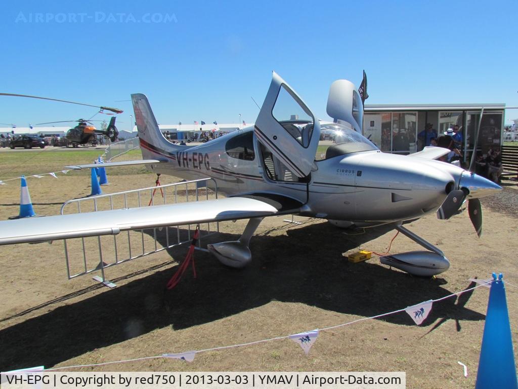 VH-EPG, 2012 Cirrus SR22T C/N 269, VH-EPG at 2013 Australian International Airshow, Avalon