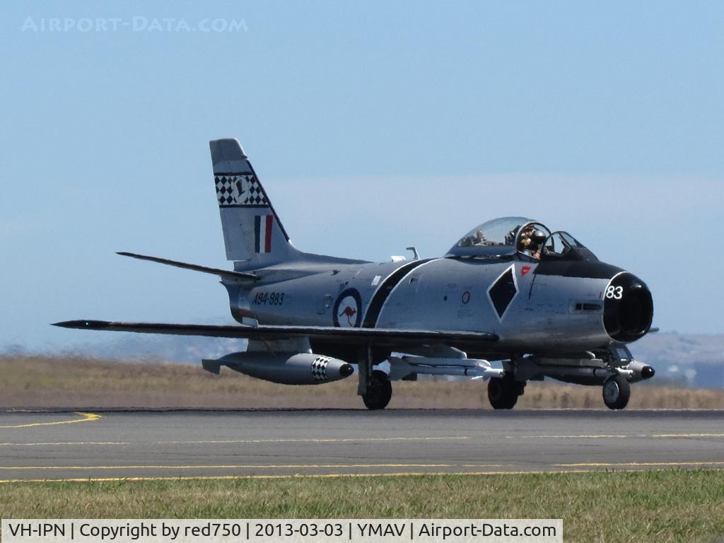 VH-IPN, 1957 Commonwealth CA-27 Sabre Mk.32 C/N CA27-83, VH-IPN at 2013 Australian International Airshow, Avalon