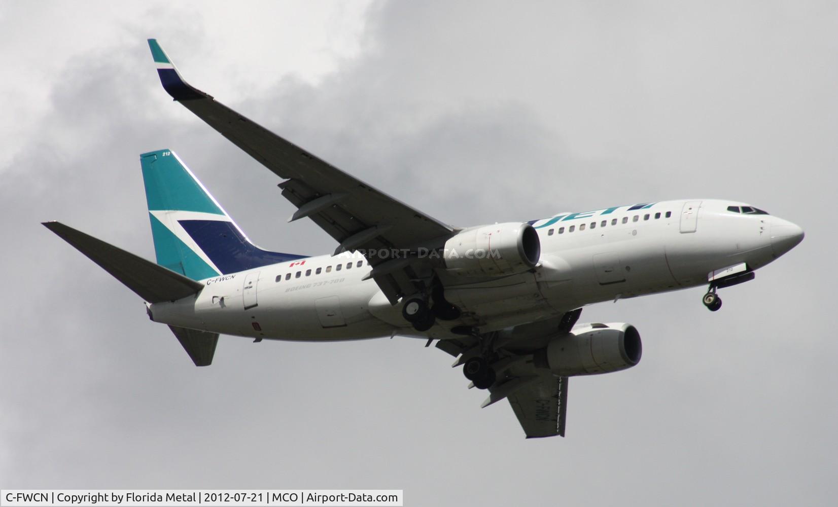 C-FWCN, 2003 Boeing 737-7CT C/N 33698, West Jet 737