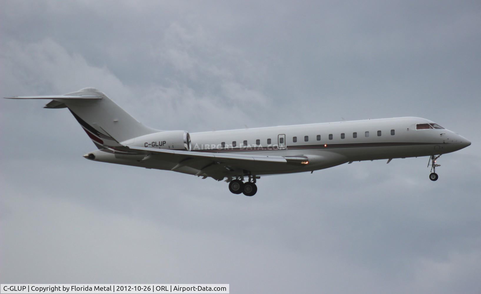 C-GLUP, 2012 Bombardier BD-700-1A10 Global 6000 C/N 9475, Global 6000 coming to NBAA will wear N160QS for Net Jets the next day